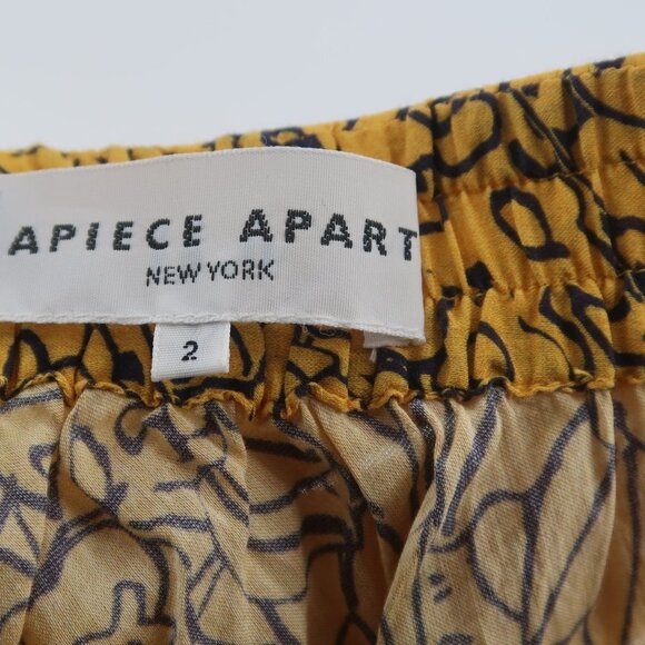 Apiece Apart Turkanna Midi Skirt Tangerine Floral Size 2 NWT - Picture 5 of 9